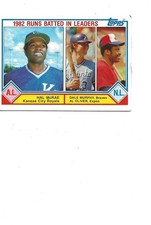 1983 TOPPS RBI LEADERS DALE MURPHY, AL OLIVER, HAL MCRAE