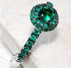 2CT Heat Treated Green Tourmaline 925 Sterling Silver Ring Jewelry Sz 7 MP8 — photo 2