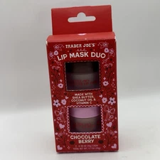 New Trader Joe’s Lip Mask Duo -Chocolate & Berry Seasonal Item Valentine’s Day
