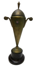 1955 PARKS & GARDENS COMMITTEE MELBOURNE BAKELITE & METAL 2 HANDLE TROPHY CUP