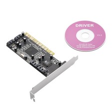 New 4 Port SATA PCI Expansion Card PCI To SATA Adapter Card RAID 0 1