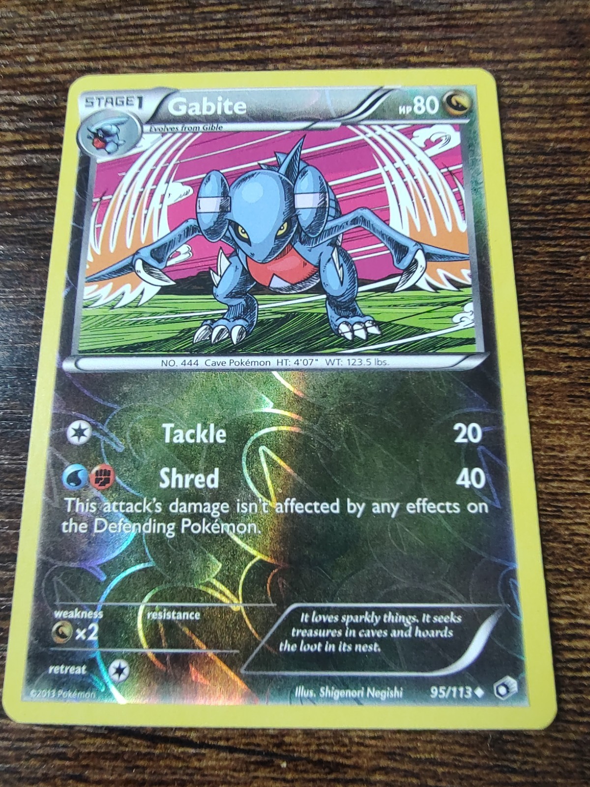 Pokemon Legendary Treasures Gabite 95/113 Reverse Holo