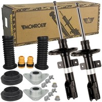 2X Monroe StoßDäMpfer + Service-Kit + Domlager Vorne FüR Renault Clio 3 4 Modus