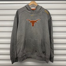 VTG Nike Texas Longhorns Football Center Swoosh Hooded Sweatshirt Size L
