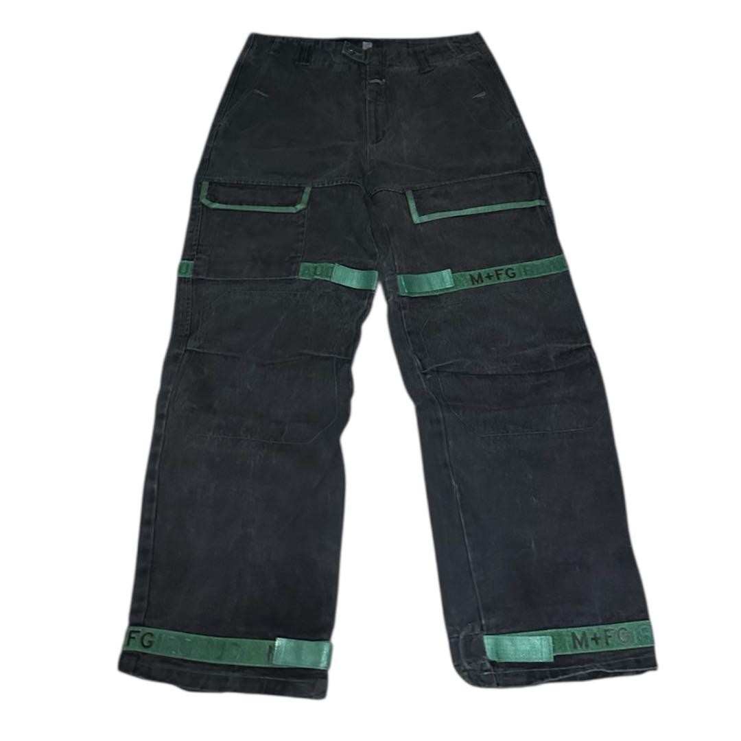 Vintage Marithe Francois Girbaud Black Denim Shuttle Pants