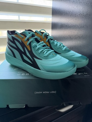 #ad Puma LaMelo Ball MB.02 Honeycomb Elektro Aqua Blue Basketball Men’s size 12 $59.99