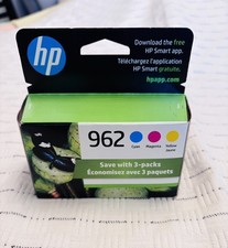 HP 962 Cartridge Cyan Magenta Yellow OEM NEW in Perfect Sealed Unopened Box