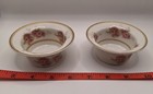 Set of floral pattern porcelain ramekins with Marking — photo 1