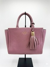 Kate Spade New York Pink Satchel Top Handle Detachable Strap Tassel Charm