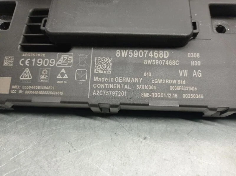 8W5907468D modulo elettronico per AUDI A4 B9 (8W2 8WC) 2.0 TDI 2015 5330479 - Immagine 4 di 4