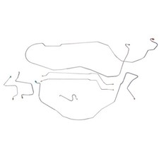 1967-68 Chevrolet Impala Hardtop I6 Complete Manual Drum Brake Line Kit Set Oe 1967-68 Chevrolet Impala Hardtop I6 Complete Manual Drum Brake Line Kit Set Oe