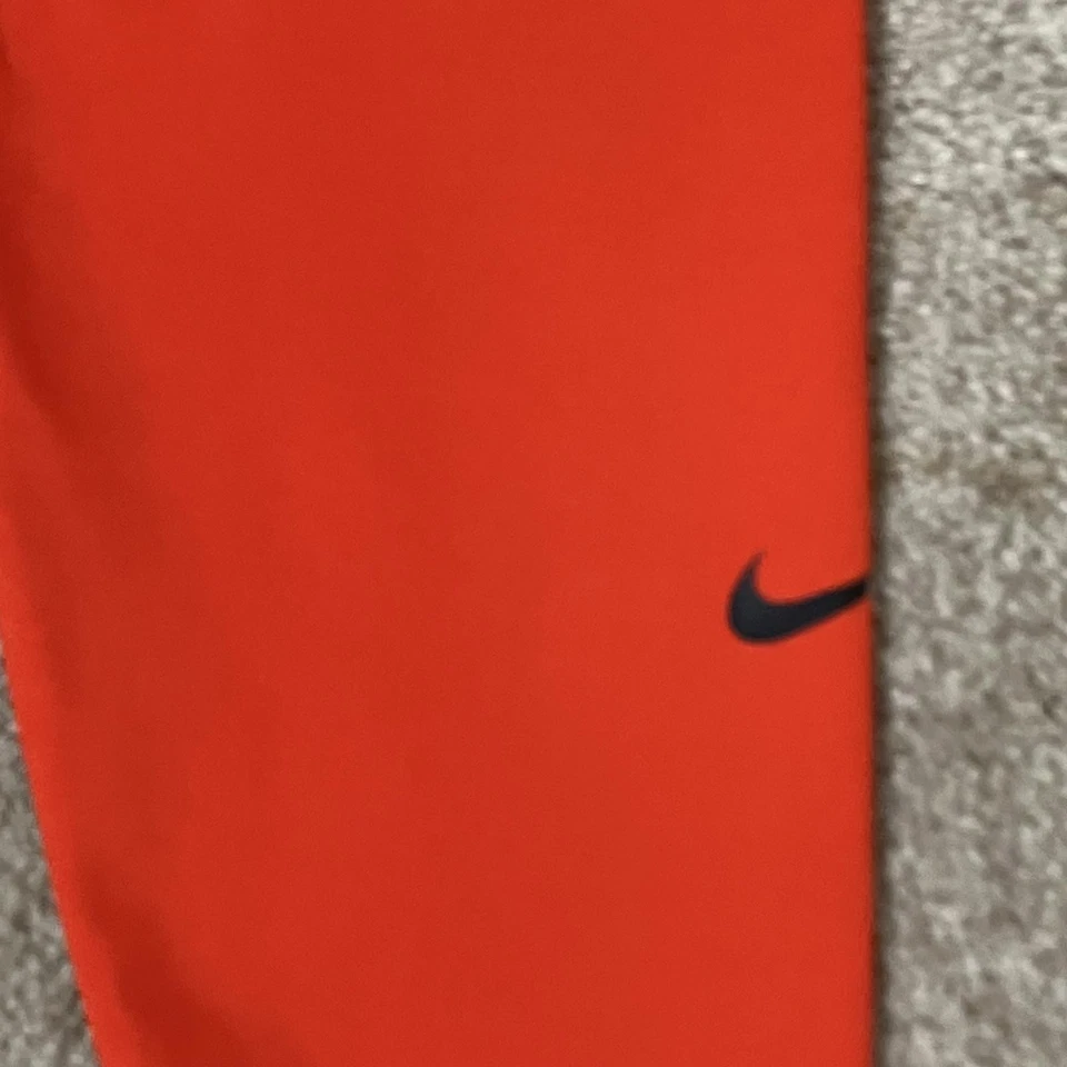 Nike Logo Women's Vibrant Red Athletic Yoga Running Athleisure Leggings Size XS - Image 3 of 4