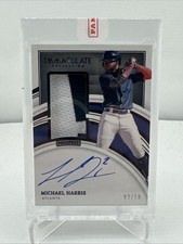 2022 Immaculate Michael Harris PROSPECT PATCH AUTO /10 FACTORY SEALED