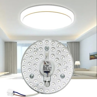 Energy Saving 24W LED Ceiling Fan Light Kit Dimmable 2400LM Daylight Daylight