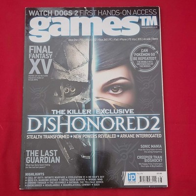 gamesTM Magazine Issue 178 (1277) Dishonored 2 Final Fantasy XV No Man's Sky