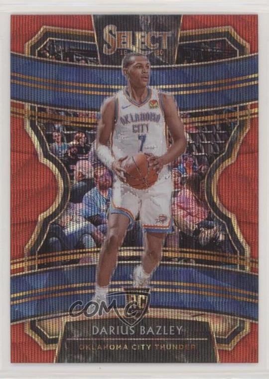 2019-20 Panini Select Concourse Tmall Red Wave Prizm Darius Bazley #80 mb2