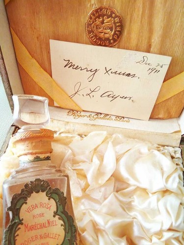 FRENCH ANTIQUE 1911 Roger & Gallet VERA ROSE Perfume Bottle Unopened w/ Box - Picture 7 of 8