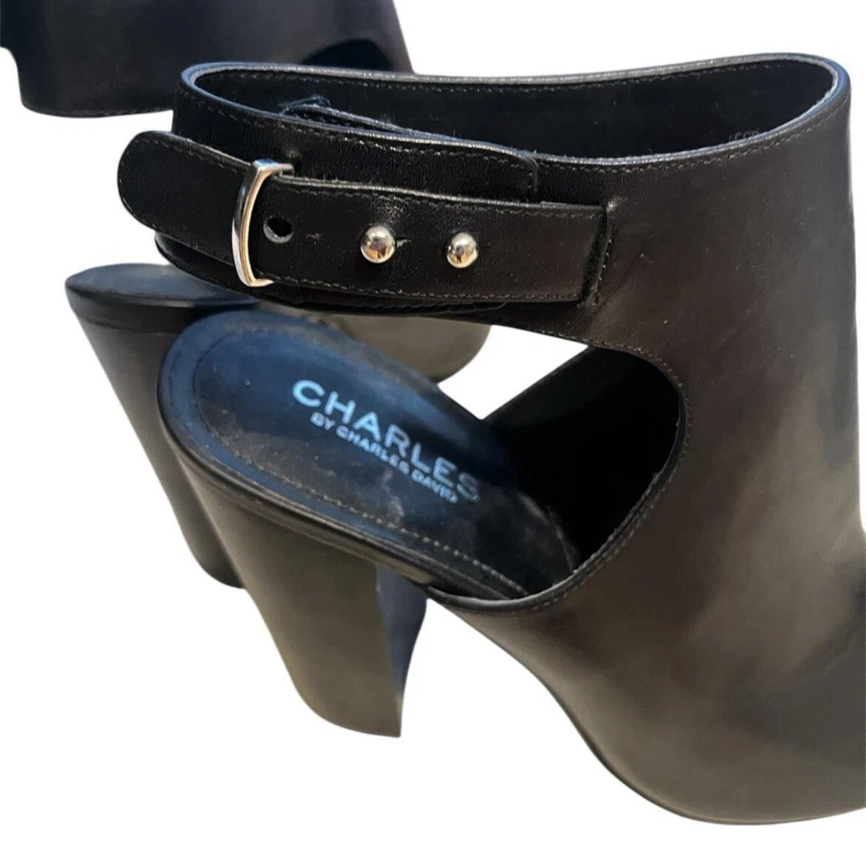 Botas Charles David Talla 9 Cuero Peep Toe-Nuevas, nunca usadas  Foto 4 de 4