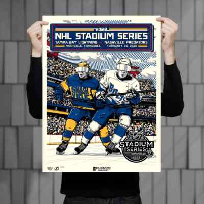 Phenom Gallery NHL Stadium Series 2022 Predators vs Lightning Serigraph