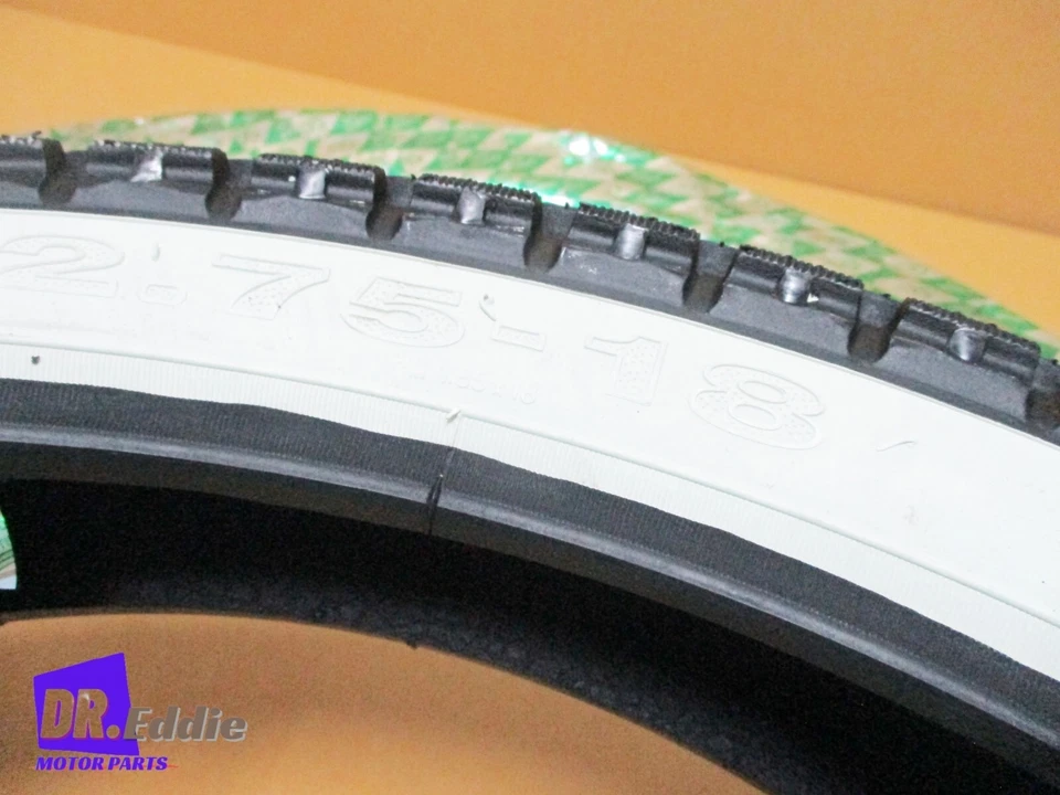 SUZUKI A100 AS100 A70 A80 White Wall Tire Set SIZE 18x2.75/18x2.75 *BI6343* Foto 2 de 4