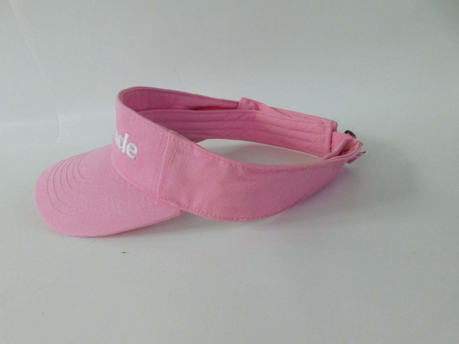 Womens Taylormade Golf Visor Pink White Embroidery Strapback Outdoors