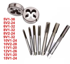 1Pc Schrader Tyre Valve Thread Tap / Die 5V1-36 ~ 15V1-24 Full Size Option