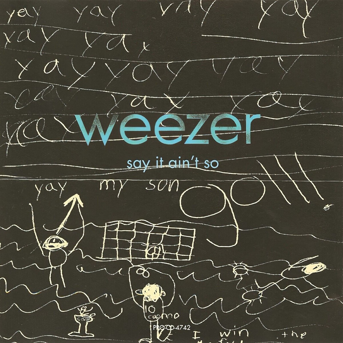 Weezer Say It Ain't So SINGLE 12x12 Album Cover Replica Poster