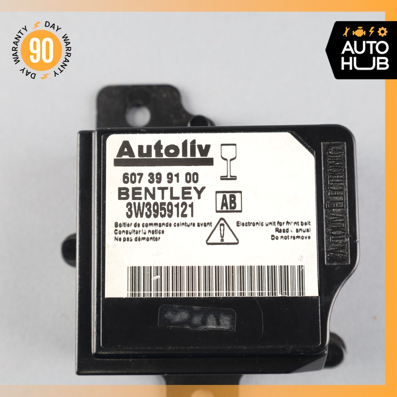 03-10 Bentley Continental GT GTC Safety Bag Sensor SRS Control Module OEM