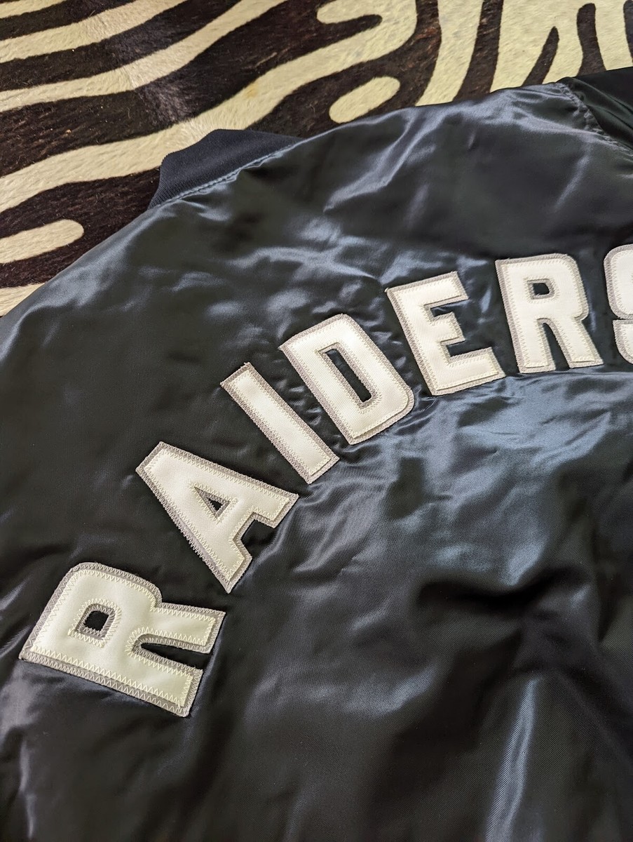 Oakland Los Angeles Raiders Chalk Line Starter Jacket Oakland Los Angeles Raiders Chalk Line Starter Jacket