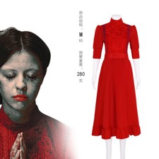 Cosplay Scary Movie Killer Pearl Red Dresses Halloween Masquerade Party Dresses