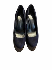 Marks and Spencer size 8 Autograph Navy Suede  Platform Shoes