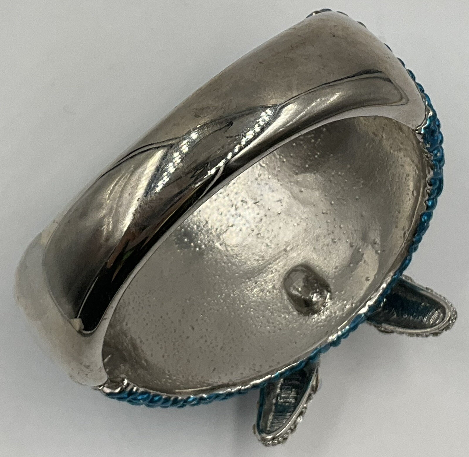 SILVER TONE STATEMENT 3D RHINESTONE STARFISH BANG… - image 5