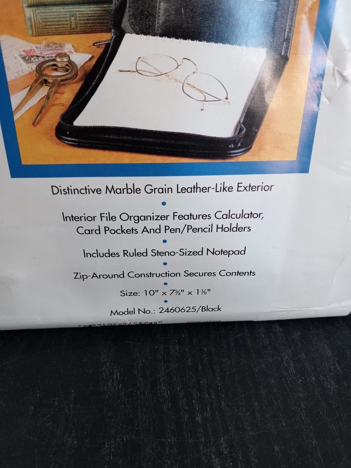 Almofada de couro Heritage Steno Bi Fold com calculadora nova! Artigos de couro do patrimônio - Imagem 3 de 4