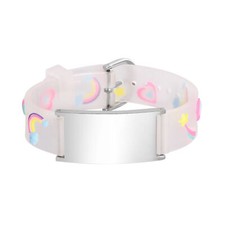 Personalized ID Bracelet for Kids Girls Boy Cartoon Car Christmas Halloween Gift