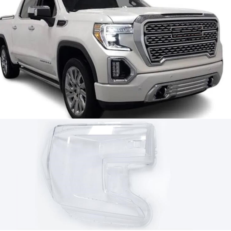 Right Side Headlight Clear Lens Housing Cover+Glue For GMC Sierra1500 2019-2021