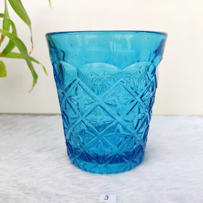 1920s Klassisch Champneys & Co. Aqua Blau Glas Halb Pint Bauchige Holland GT103