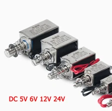 DC 5V 6V 12V 24V Push Pull Through Micro Spring Solenoid Magnet Electromagnet