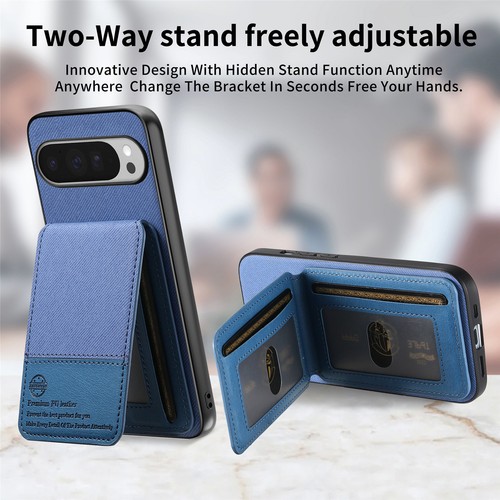 For Google Pixel 9 Pro XL/9 Pro/9A/9 RFID Blocking Stand Leather Wallet Case - 第 9/19 張圖片