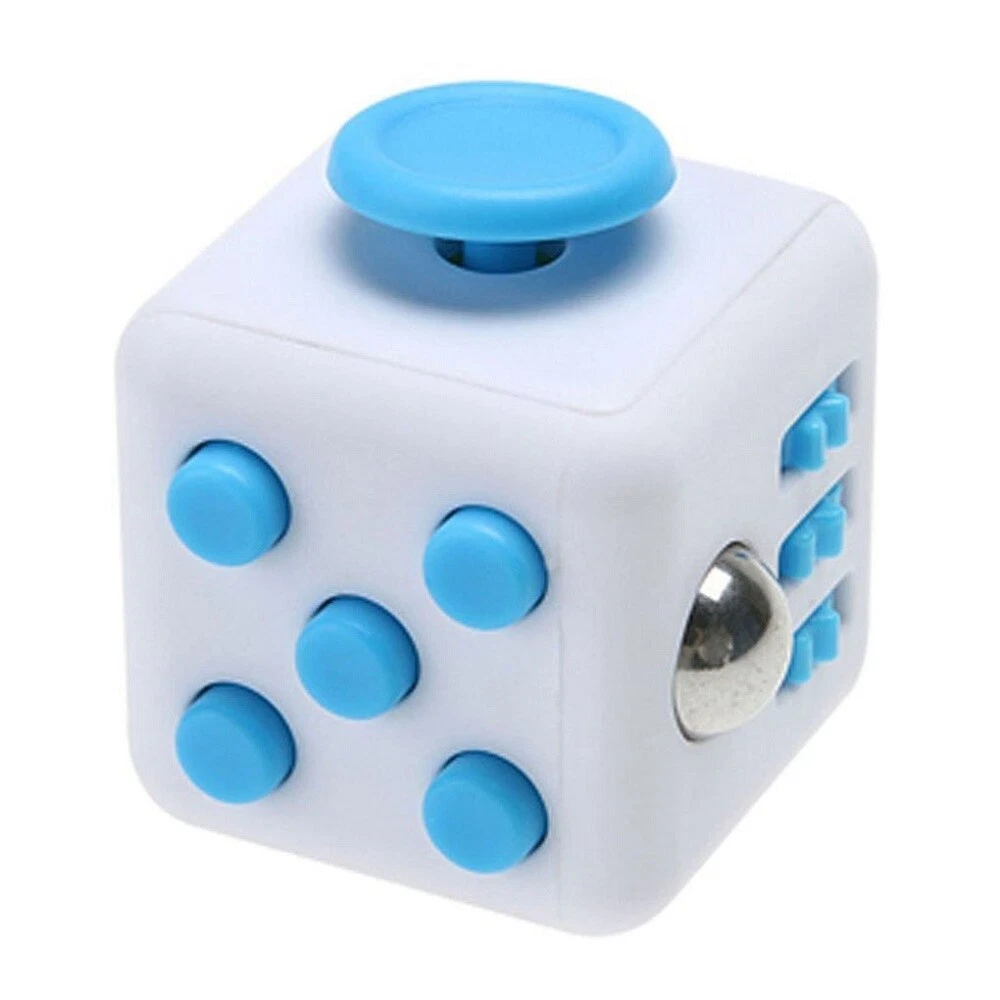 Fidget Cube 12 Faces Bleu