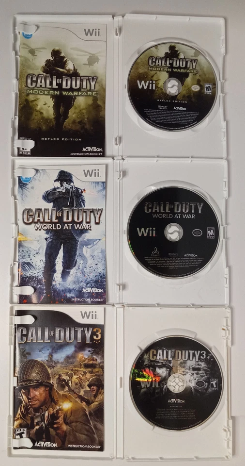 Call of Duty Wii Games: Modern Warfare-World at War-Call of Duty 3 - Compete - Image 3 of 3