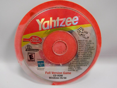 Yahtzee Mini Disc on CD ROM Full Version Game 2003 Betty Crocker Promo **read