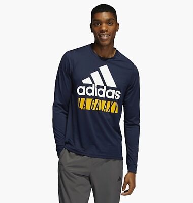 Adidas MLS Men's Los Angeles Galaxy Creator Long Sleeve T-Shirt, Collegiate  Navy