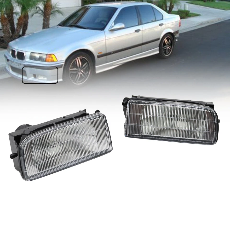 Fog Lights For 1992-1997 1998 BMW 3 Series E36 M3 Driving Bumper Lamps - image 2 of 4