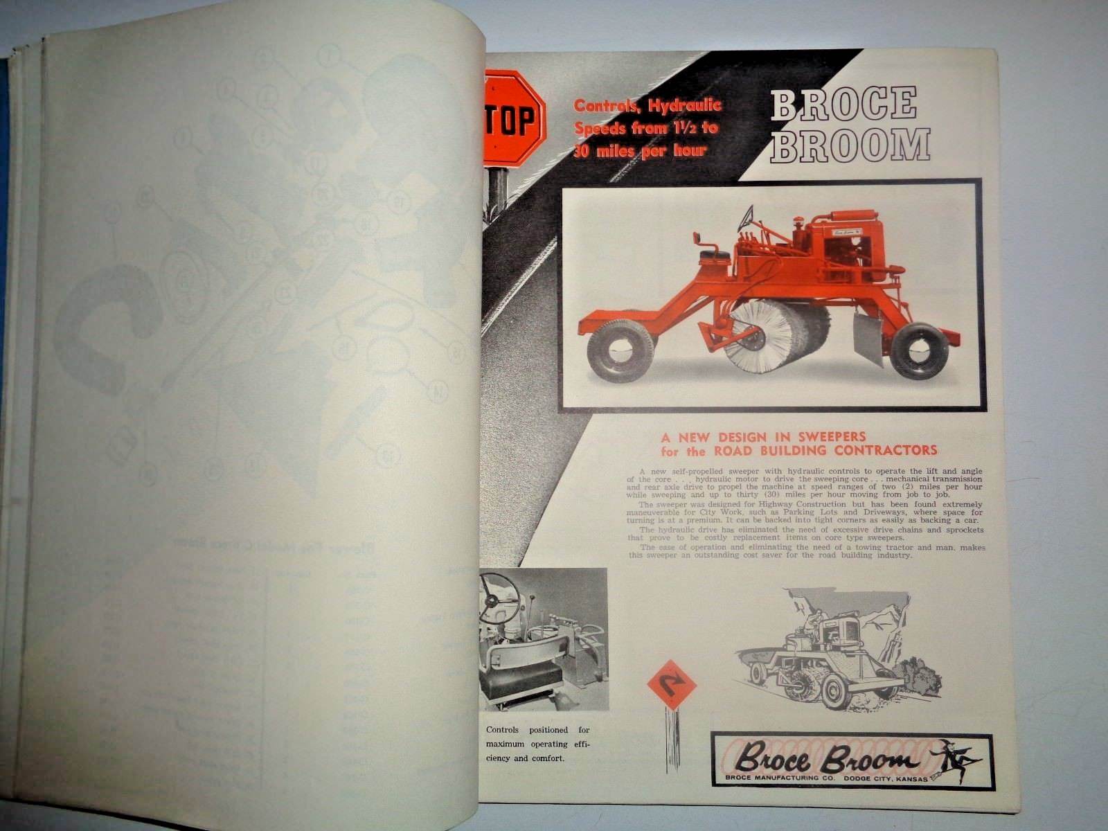 * Broce Model C Broom Sweeper Parts Book Manual Catalog Original! eBay