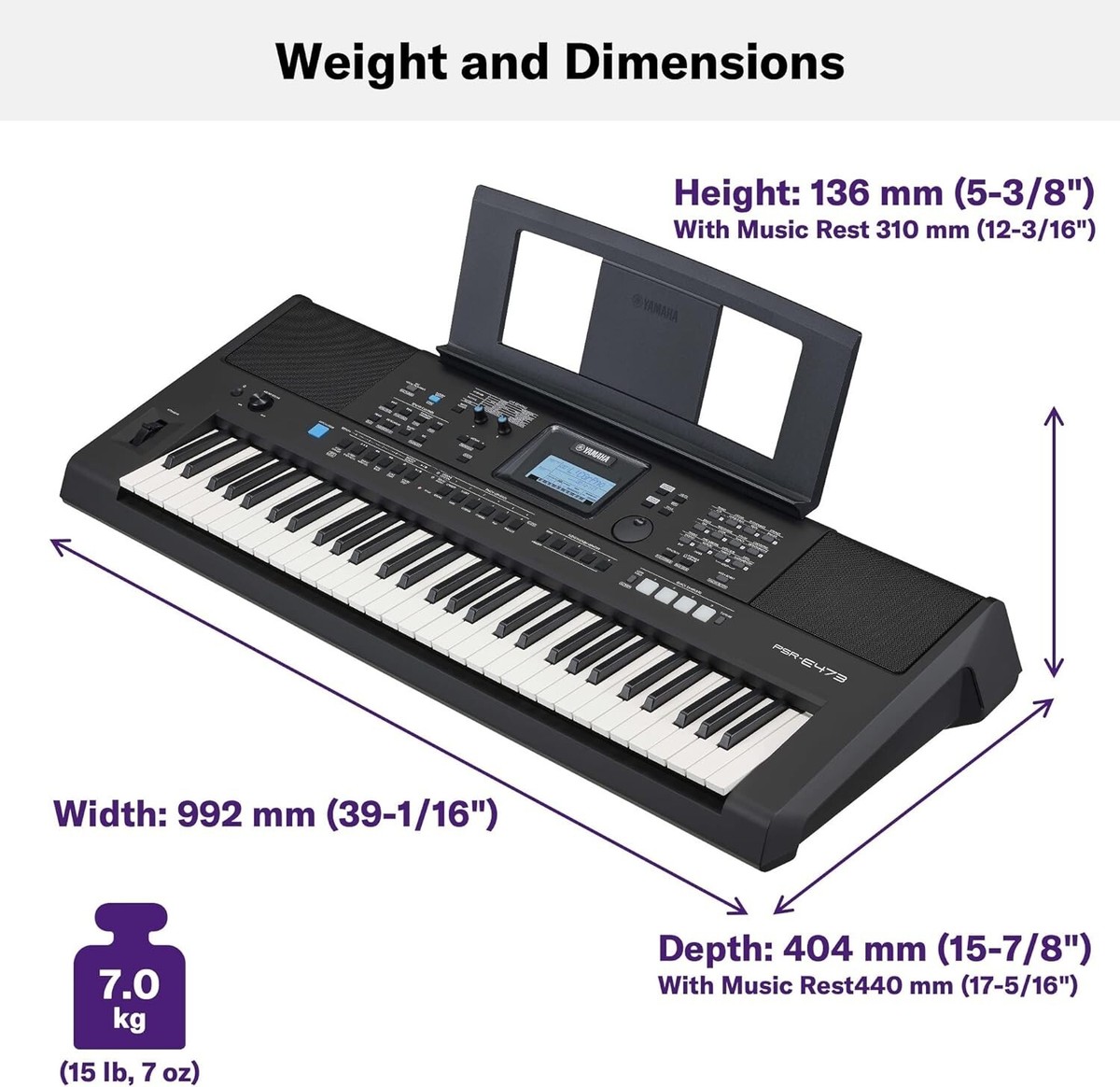 Yamaha PSRE373 Electronic Keyboard - Black for sale online Yamaha PSRE373 Electronic Keyboard - Black for sale online