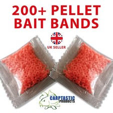 200+ PELLET BANDS BAIT BANDS PERFECT FOR 2mm to 12mm+ PELLETS or MAGGOTS