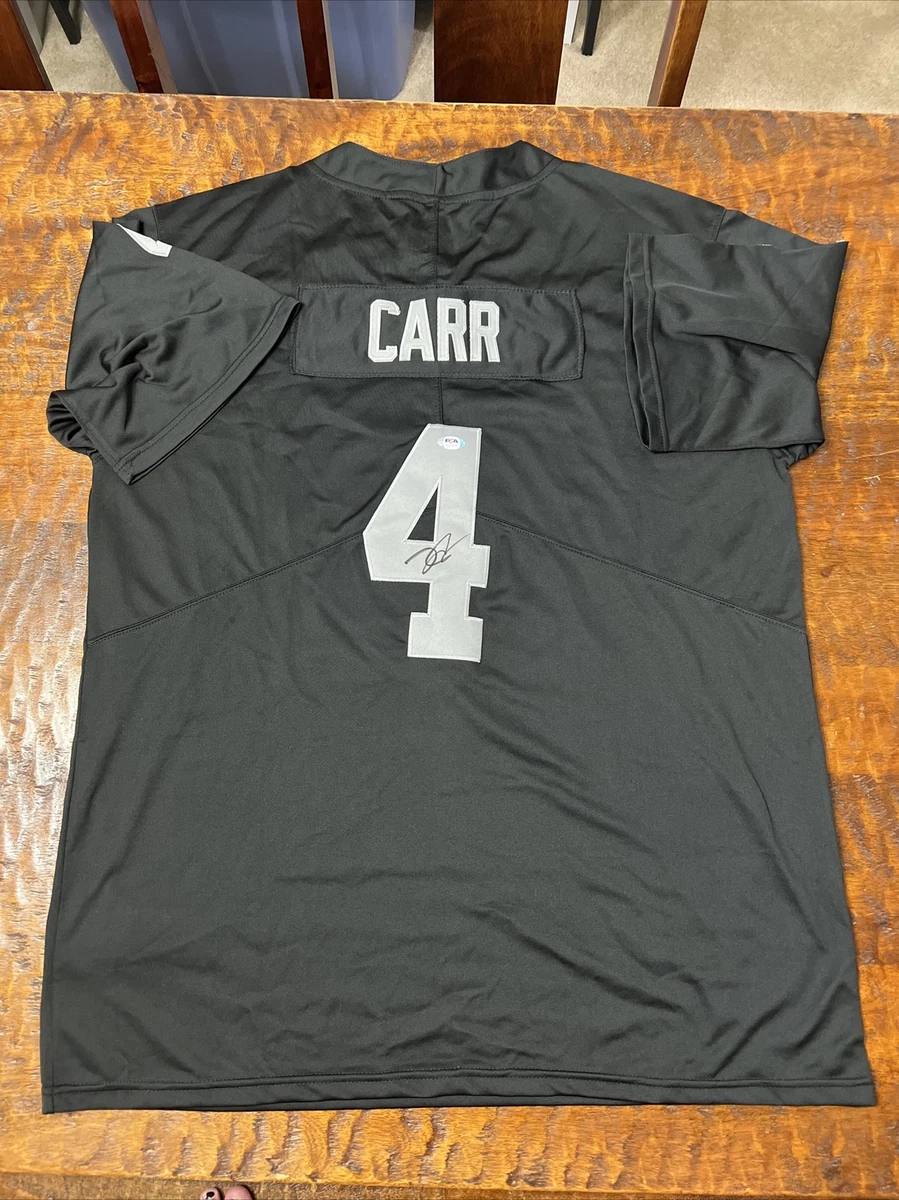 Derek Carr Signed Las Vegas Raiders Jersey PSA DNA Coa Autographed Oakland