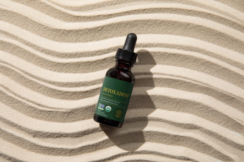 Global Healing Detoxadine, Suplemento Orgánico de Yodo Naciente para Apoyo a la Tiroides Foto 4 de 4