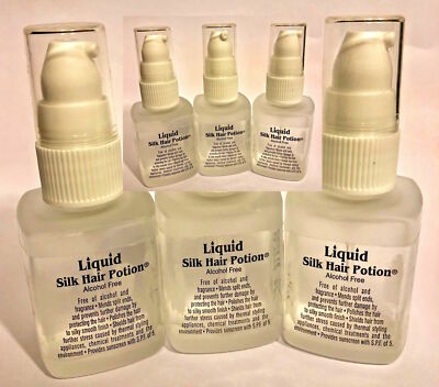 LIQUID SILK HAIR POTION POLISHING SERUM 1.7OZ  ALCOHOL AND FRAGRANCE FREE ( 6PC)