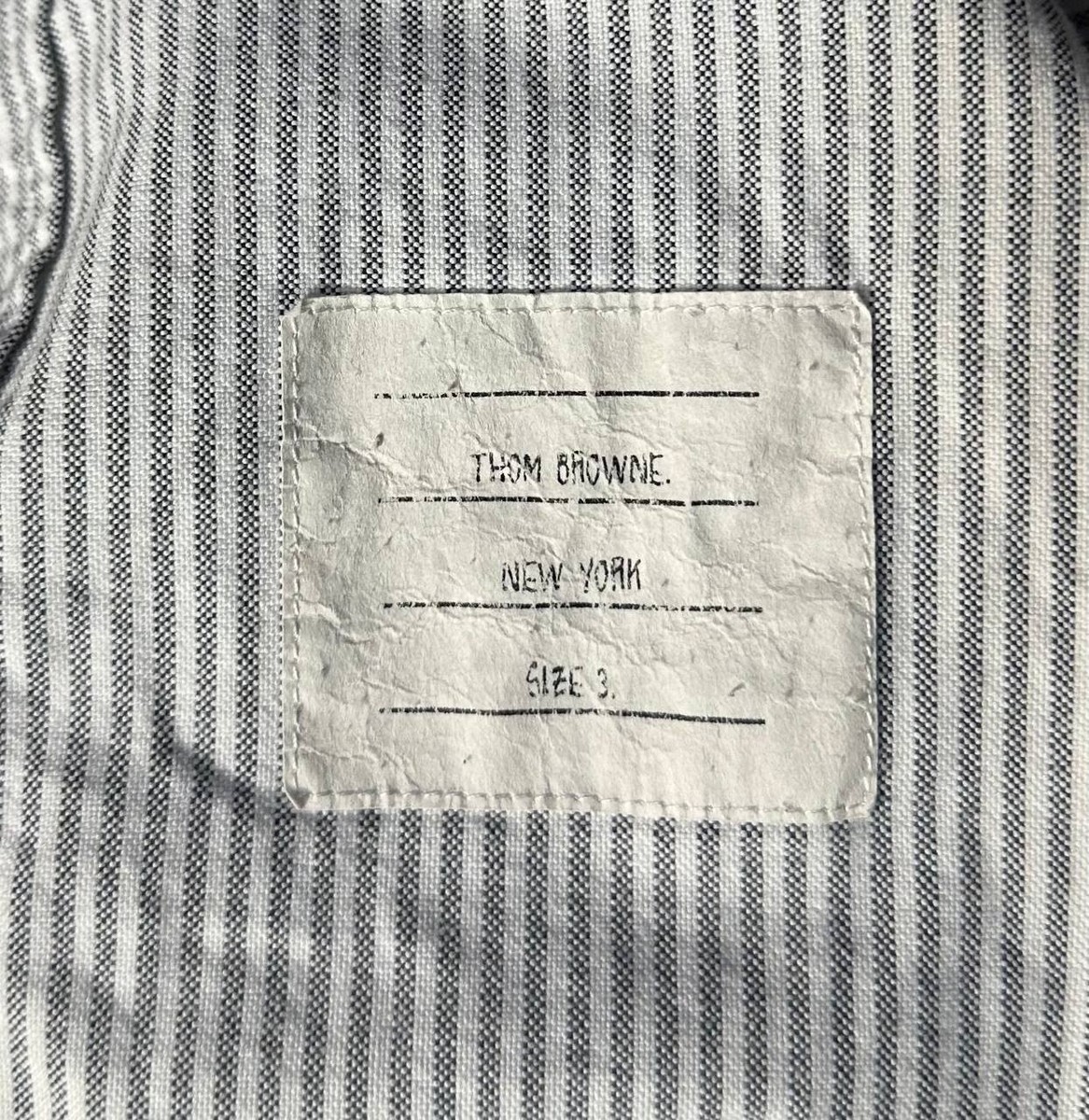 タイピン　THOM BROWNE.NEW YORK Thom Browne New York striped shirt buttons made in Japan | eBay